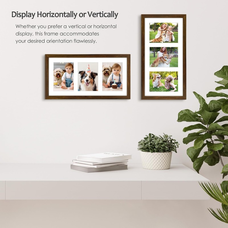 Chic Solid Wood Photo Collage Frame - Perfect for Grandparents Day Gifts gallery