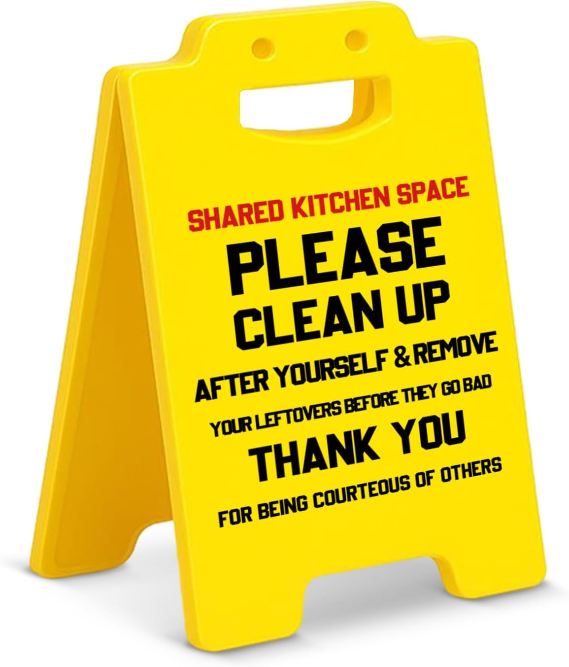 Funny Shared Kitchen Space Table Decor Please Clean up after Yourself Sign for O gallery