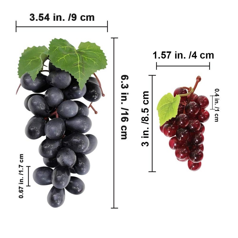 Supla 10 Pack Assorted Artificial Grapes Frosted Grape Clusters Decorative Gr... gallery