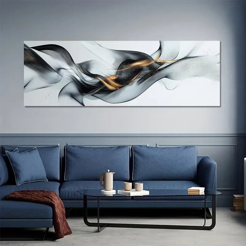 Panoramic Flowing Digital Design Painting Canvas Wall Art Home Décor Picture gallery