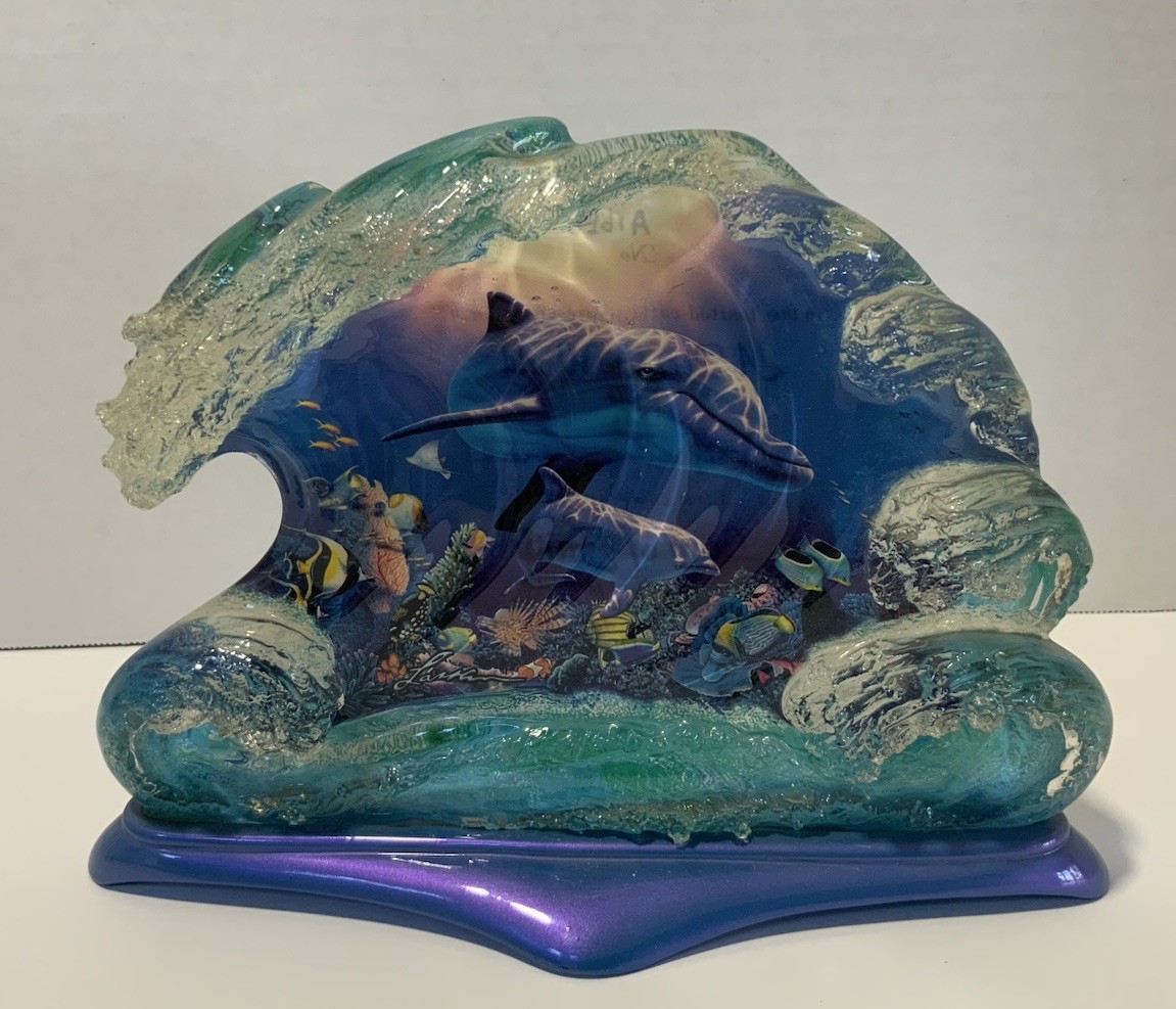 Christian R Lassen A Perfect World Dolphins Leap Of Faith Bradford Exchange 2003 gallery