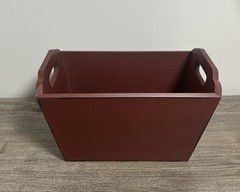 Wood Storage/Display,Rectangular Primitive Decor Rustic Caddy With Handle