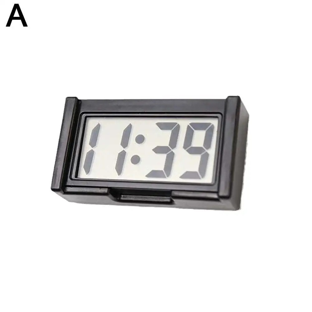Mini Digital Clock Large Screen Car Dashboard Electronic Clock Self-adhesive Min gallery