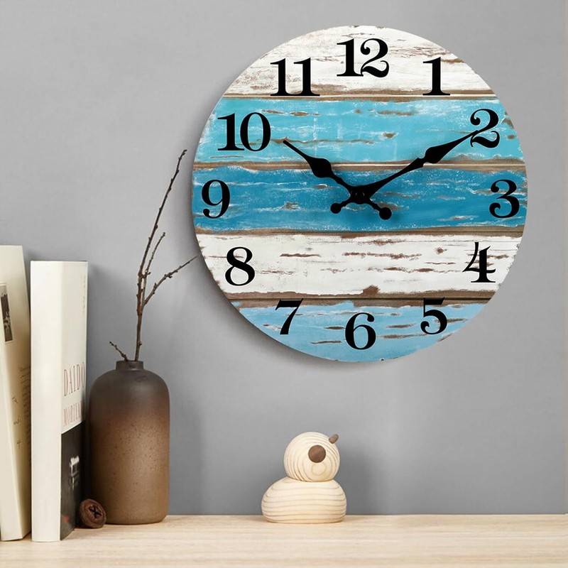 Wall Clock Nautical Decor Beach Outdoor Clocks For Patio Wall Clocks Battery New gallery