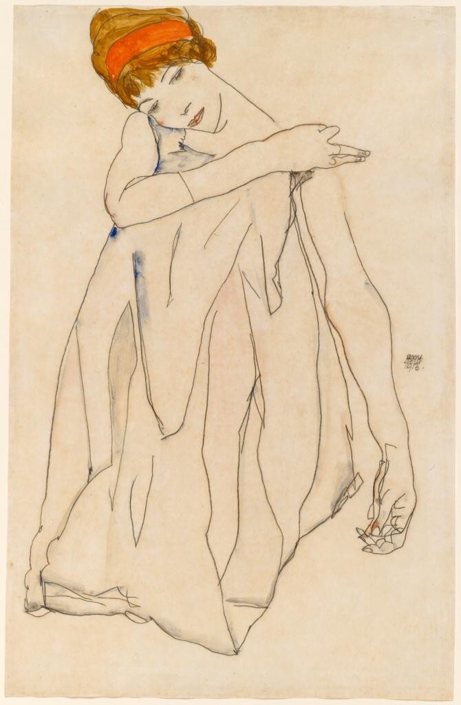 Dancer Egon Schiele Art Print Expressionist Figure Study Vienna Secession 1913 gallery