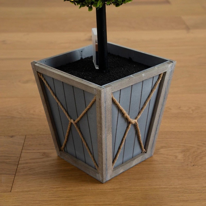 3’ UV Resistant Artificial Double Ball Boxwood Topiary with LED (Indoor/Outdoor) gallery