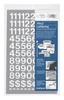 Chartpak Self-Adhesive Vinyl Numbers, 3/4 Inch 72 Count Pack of 1 White gallery