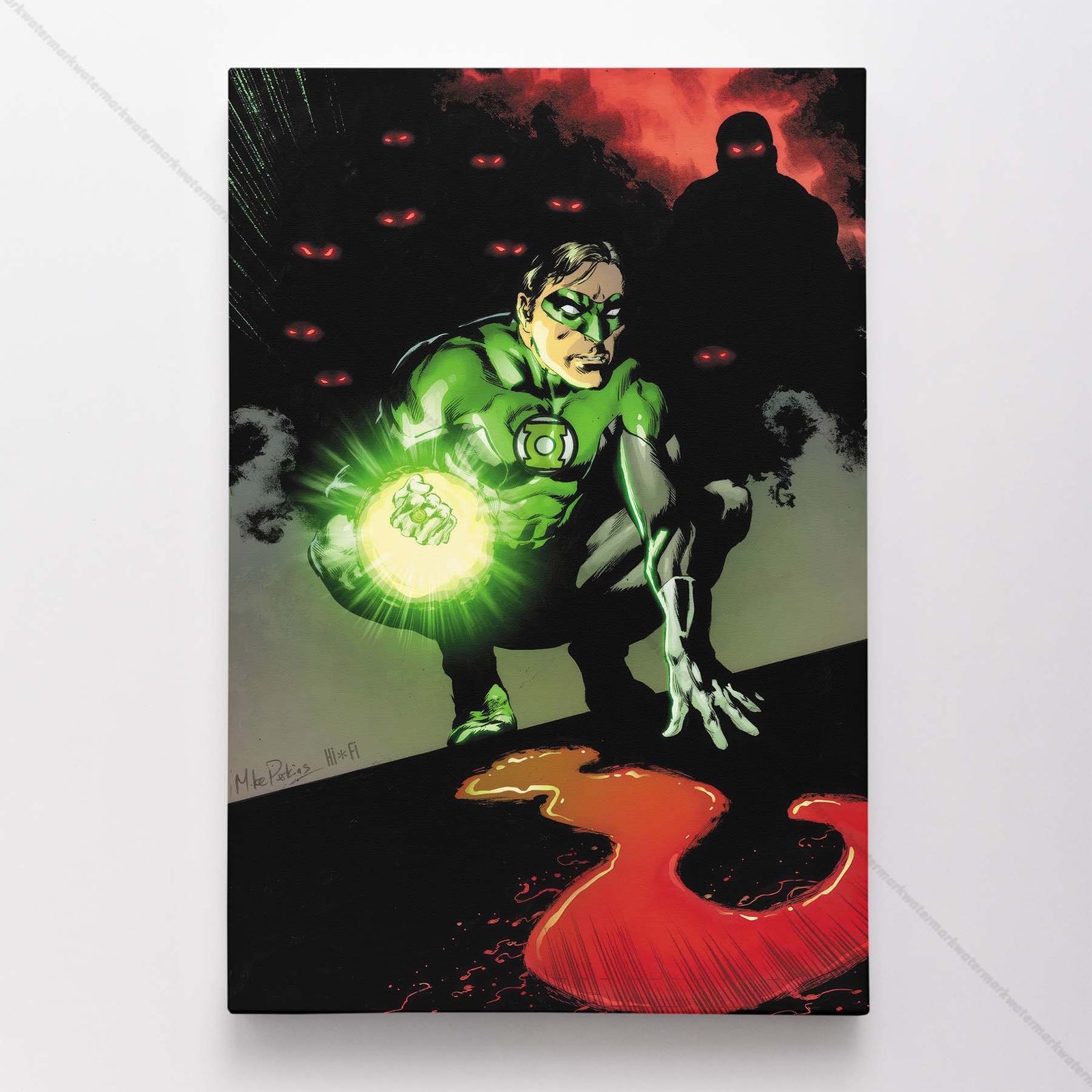 Green Latern Poster Canvas DC Comic Book Cover Art Print #63452 gallery