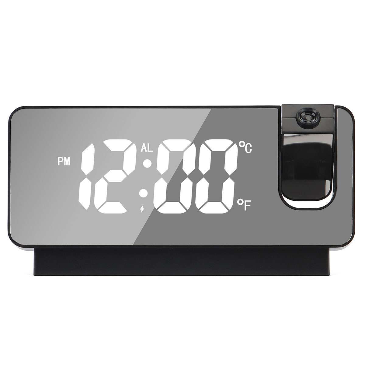 7.3" LED-Projection-Alarm Clock Digital Clock with 180° Projector Snooze Bedside gallery