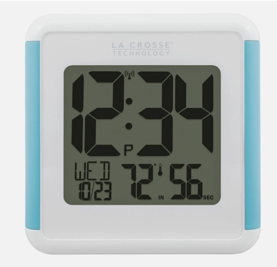 Clock Temperature Humidity Sensor Proof Shower Wireless Cube La Crosse Tech NEW gallery