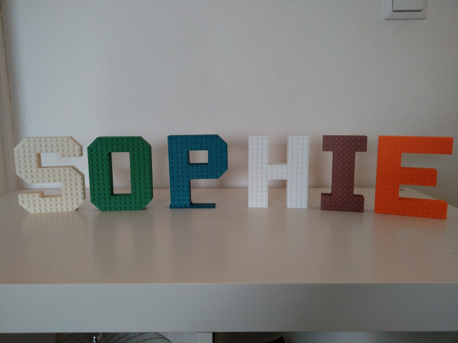 3D Printed Letter A–Z | Custom Initial | Brick‑Style Block Decor | Any Color gallery