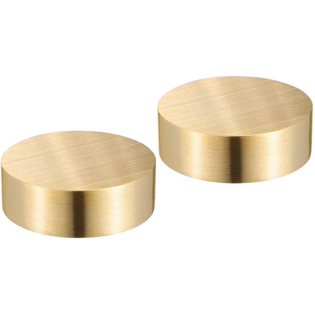 2 PCS Brass Disk Paper Weight Calligraphy Accessory Office Supplies gallery