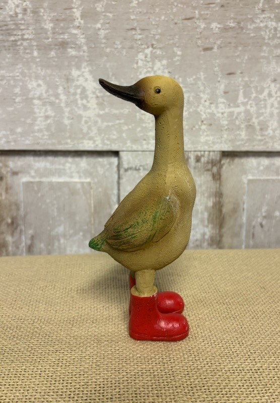 New Farmhouse Rustic SET 3 RAIN BOOT DUCKS FIGURINE shelf Sitter Figure 7" gallery