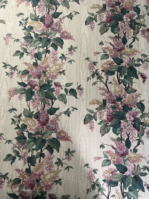 Fabric Sample Floral Printed Cotton Multipurpose LILAC STRIPE Kravet gallery