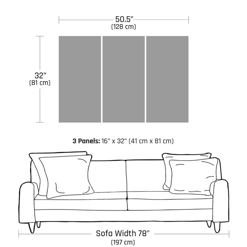3 Piece Framed Canvas Multi Panel Art - Blue Bliss Modern Wall Decor gallery