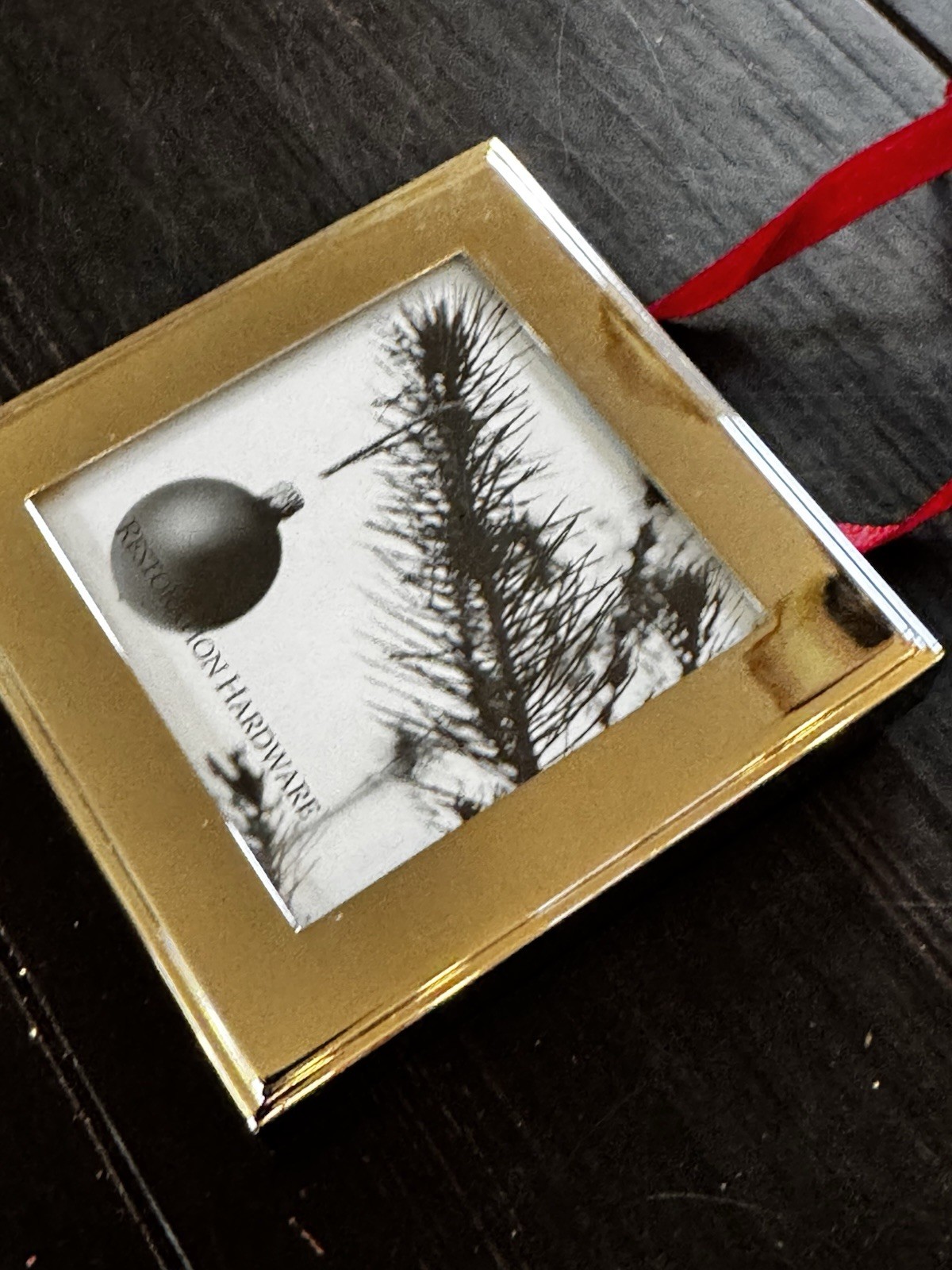 Restoration Hardware Silver Photo Frame Square 3" x 3" Size with 2.5" photo gallery