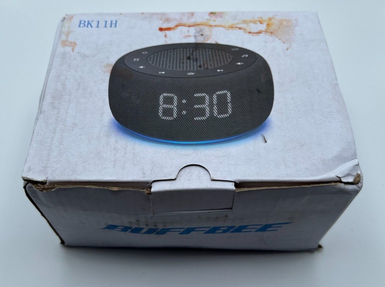 Buffbee Black Sound Machine/Alarm Clock BK11H gallery