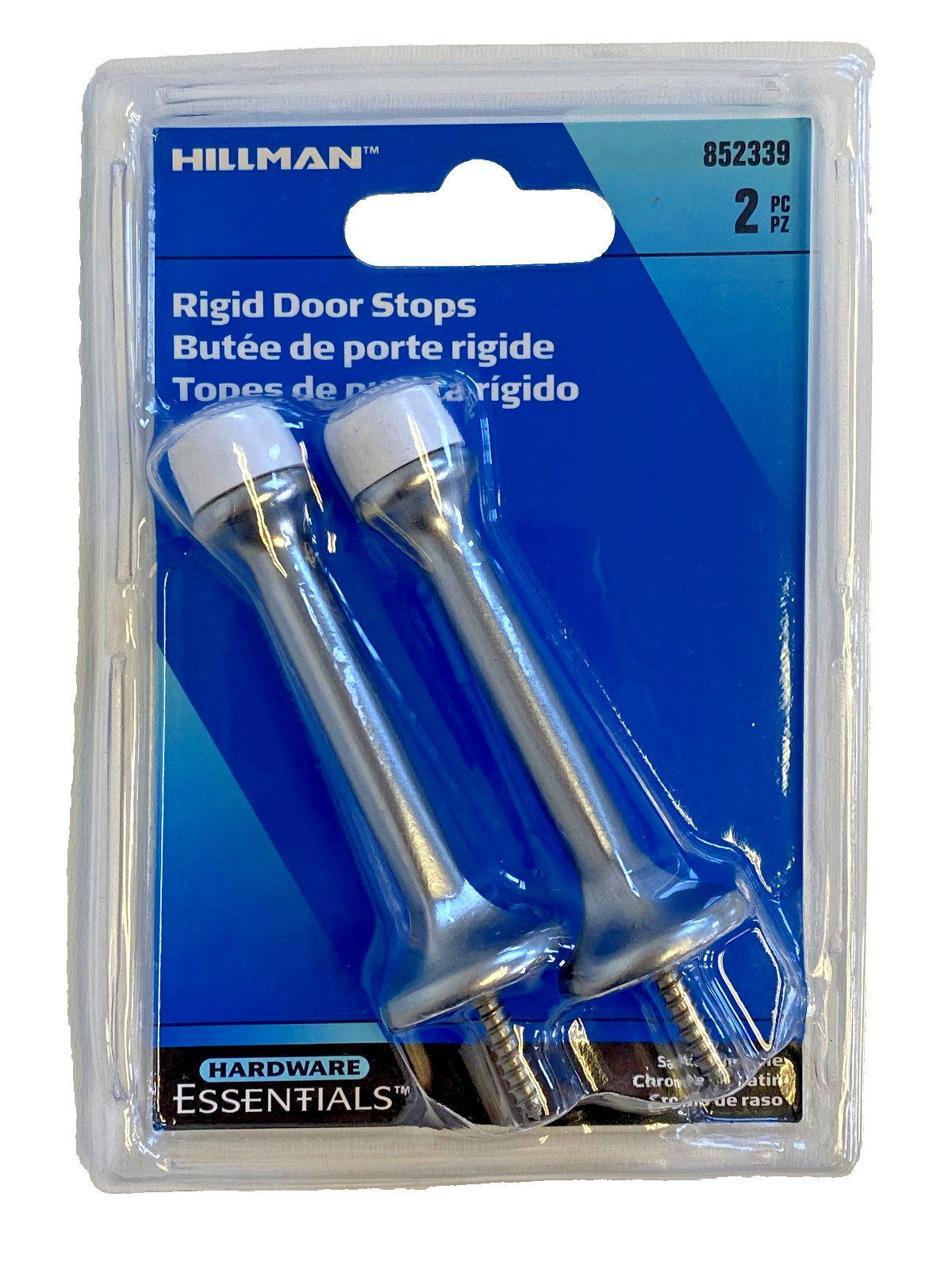 Hillman Hardware Essentials 852339 Rigid Door Stop Satin Chrome gallery
