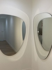Irregular Un-Framed Wall Mirror Set 45.5×35