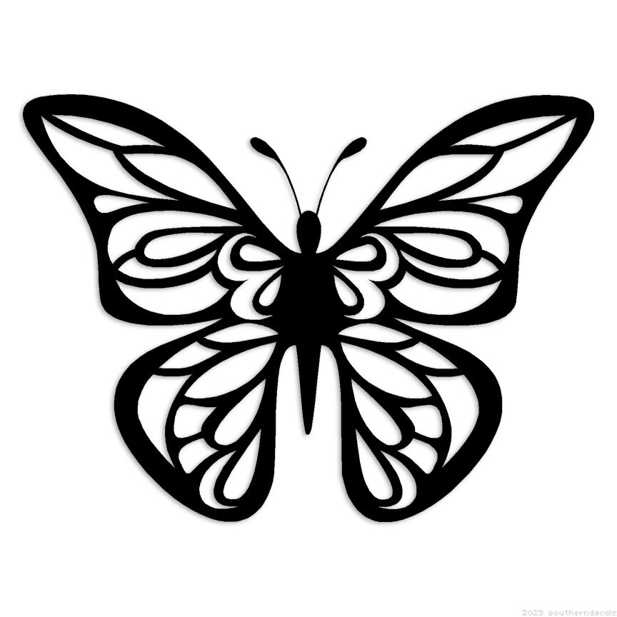 Monarch Butterfly - Decal Sticker - Multiple Colors & Sizes - ebn7045 gallery