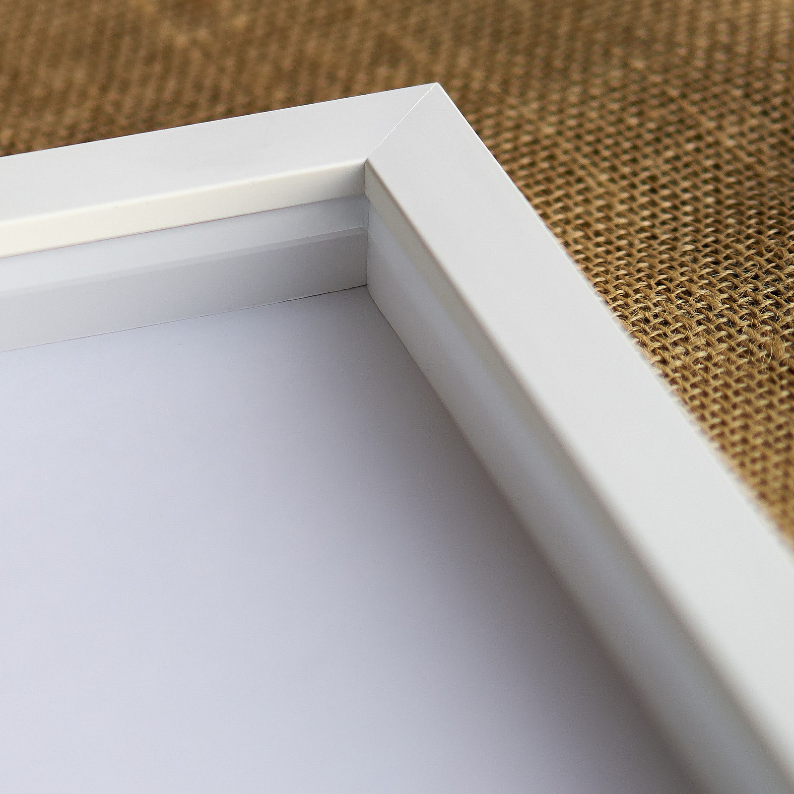 18x12 Shadow Box Frame White | 1 Inches Deep Real Wood Contemporary Shadowbox Di gallery