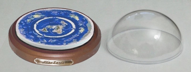 Flat Earth Map Dome Display Model - Hidden Realms Beyond The Ice Wall gallery