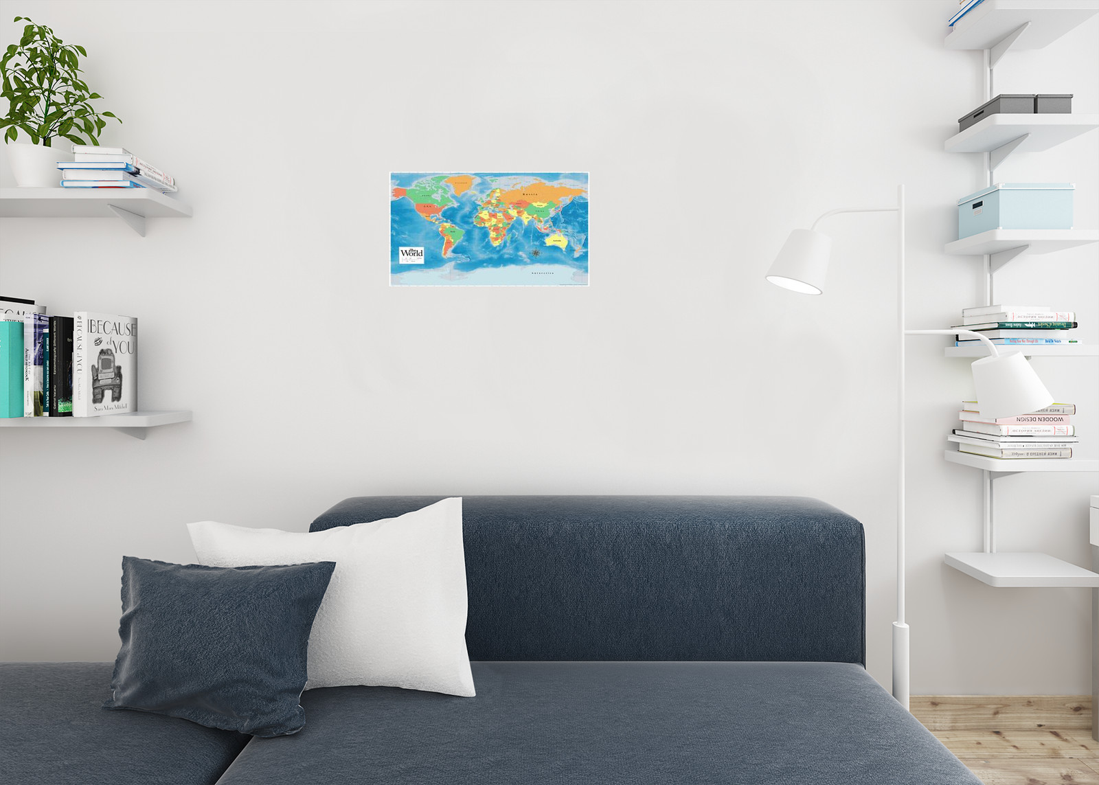 ProMaps Official 2019 World Map Classroom Reference Poster 12x18 gallery