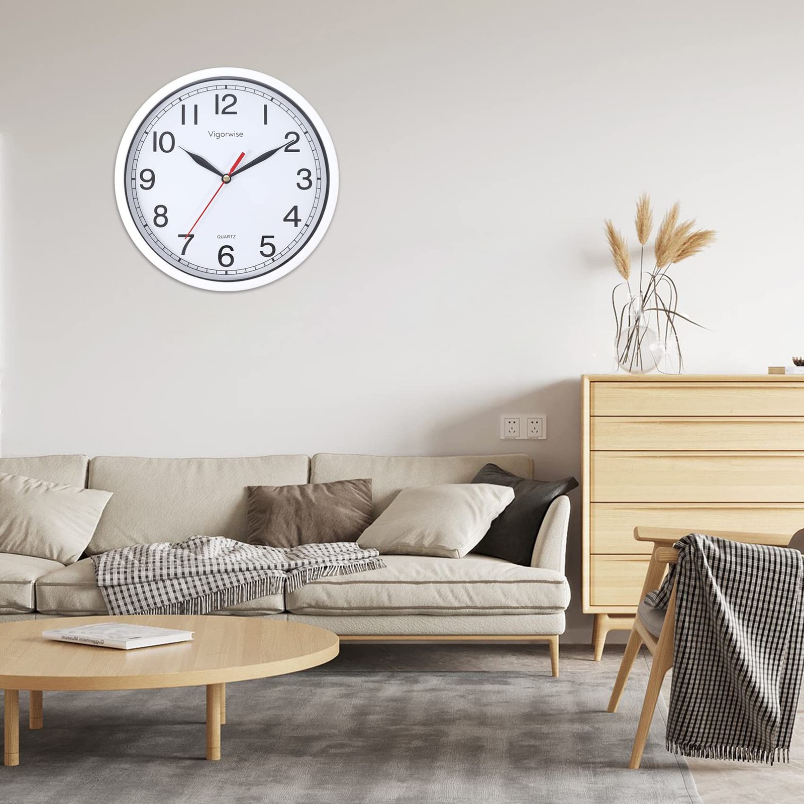 Vigorwise Wall Clock, 8 Inch Silent Sweep Movement Accurate Small Clocks Kitc... gallery
