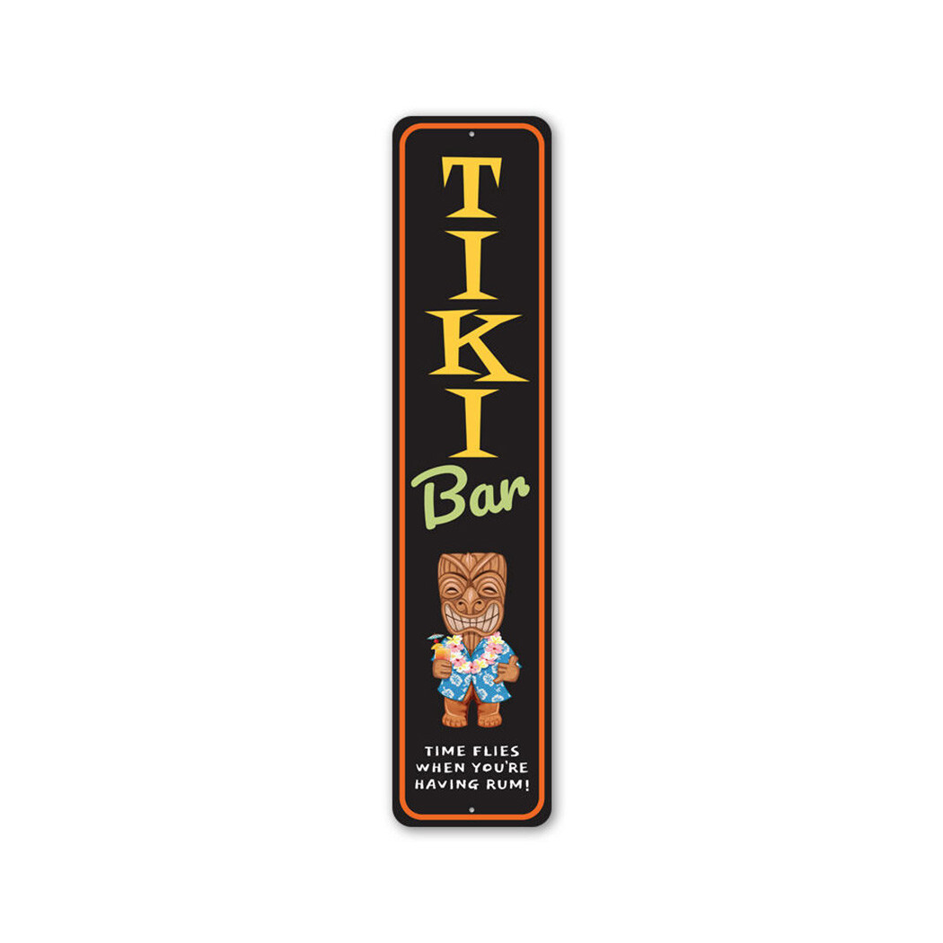 Vertical Tiki Beach Metal Sign gallery