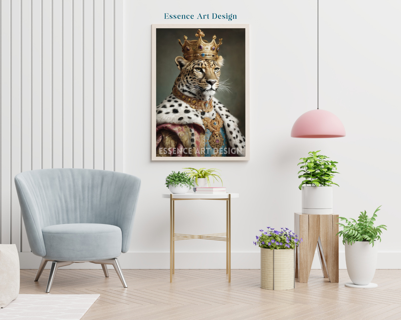 Leopard King Portrait, Leopard Portrait Printable King Themed Wall Art gallery
