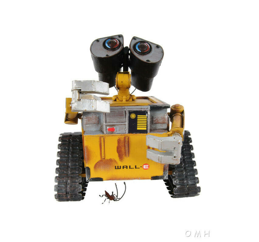 Wall-E Robot & Hal Disney Pixar Cartoon Characters Metal Model 9" Piggy Bank New