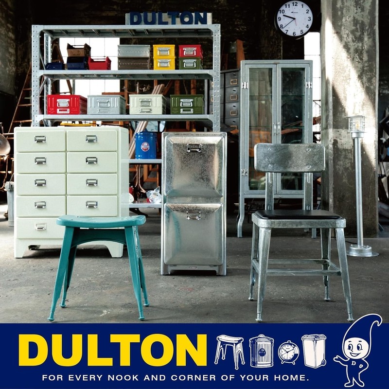 DULTON Double Face Wall Clock Rectangle Gray Magnetic Mount H21-0362GY Japan gallery