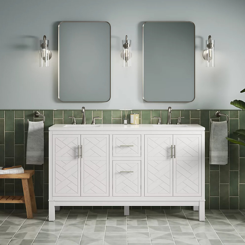 Kohler Orime Essential 24x36 Rectangular Metal Framed Wall Mirror Brushed Nickel gallery
