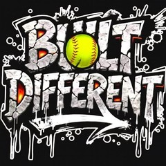Built Different Softball Sticker Decal Laptop Wall Mirror Cup Tumblr Locker Bin