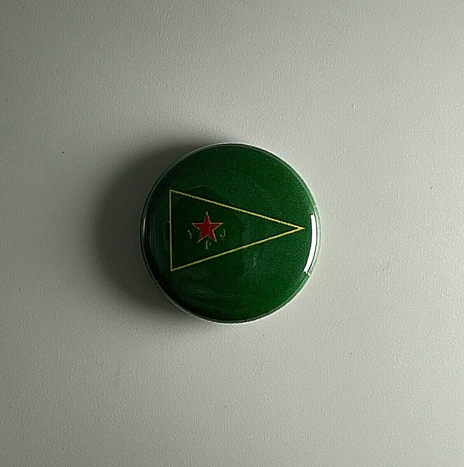 YPJ Flag Rojava People's Protection Unit Kurdistan YPG 1" Button Y004B Badge Pin gallery