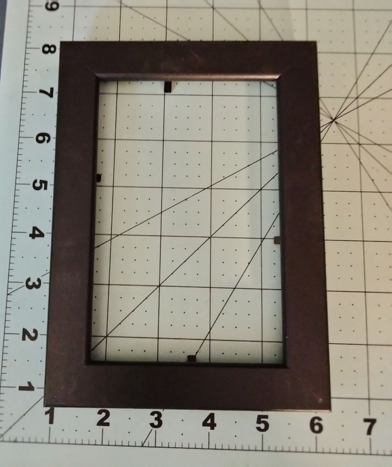 Black Rectangular Picture Frame 6x4 inch Empty Craft gallery