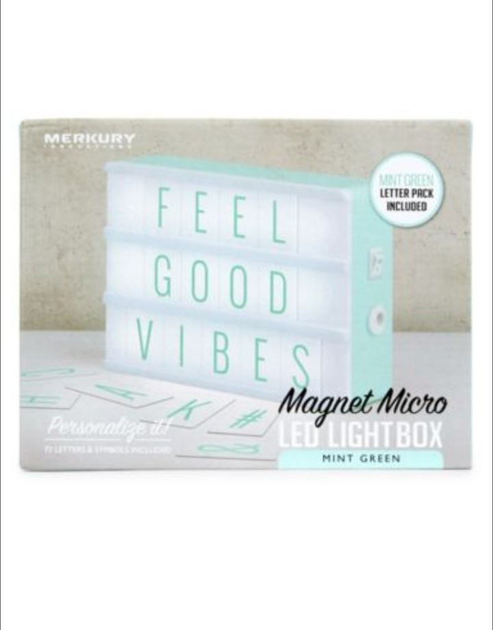 Merkury Innovations Magnet Micro LED Lightbox - 72 Letters & Symbols Included gallery