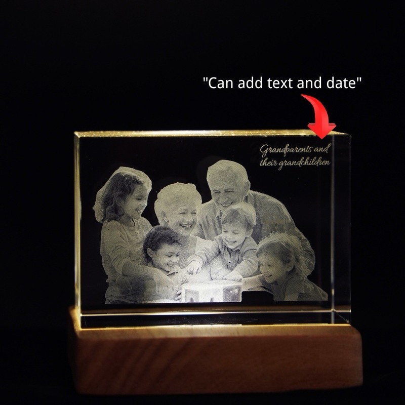 Customized Crystal - Personalized Laser Engraved Picture Gif Large3.1×4.7×2.8 gallery
