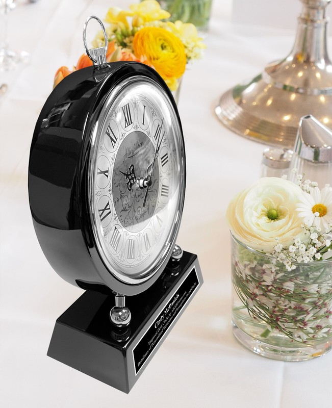 Engraved Desk Clock Personalized Gift Graduation Anniversary Mantel Fireplace gallery
