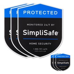 3PCS Yard Sign Compatible for Simplisafe Home Security System,And 3PCS Door/Wind