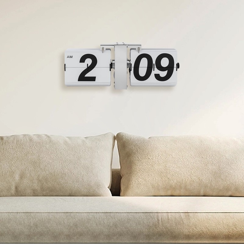 Retro Wall Mount / Tabletop Flip Clock Battery Powered Digital Display Clock gallery