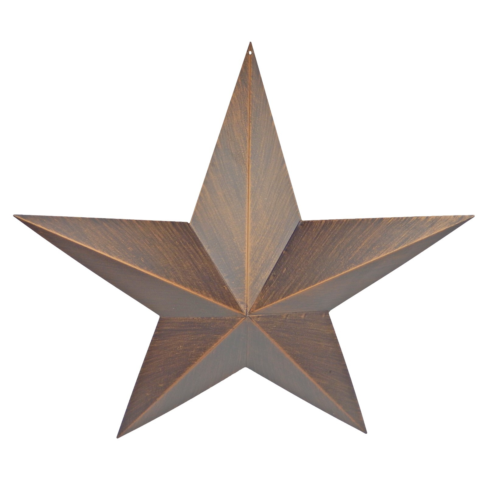 Metal Barn Star Wall Decor Rustic Western Brushed Copper Finish 22 inch gallery