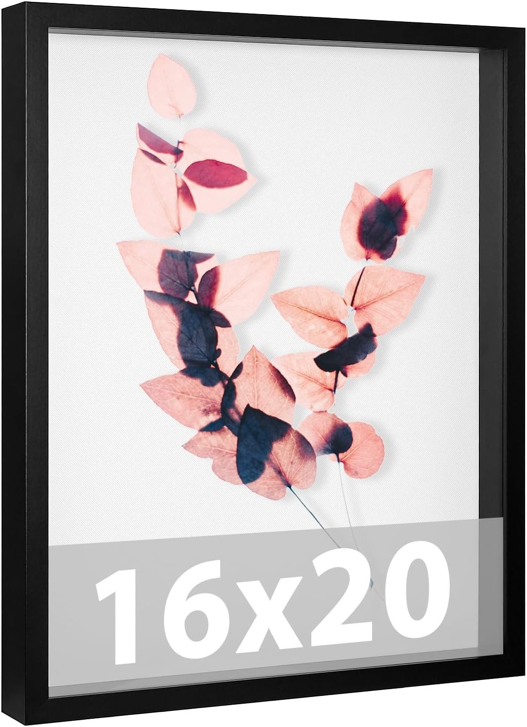 16x20 Shadow Box Frame,Memory Display Case,12 Push Pins Included,Black gallery