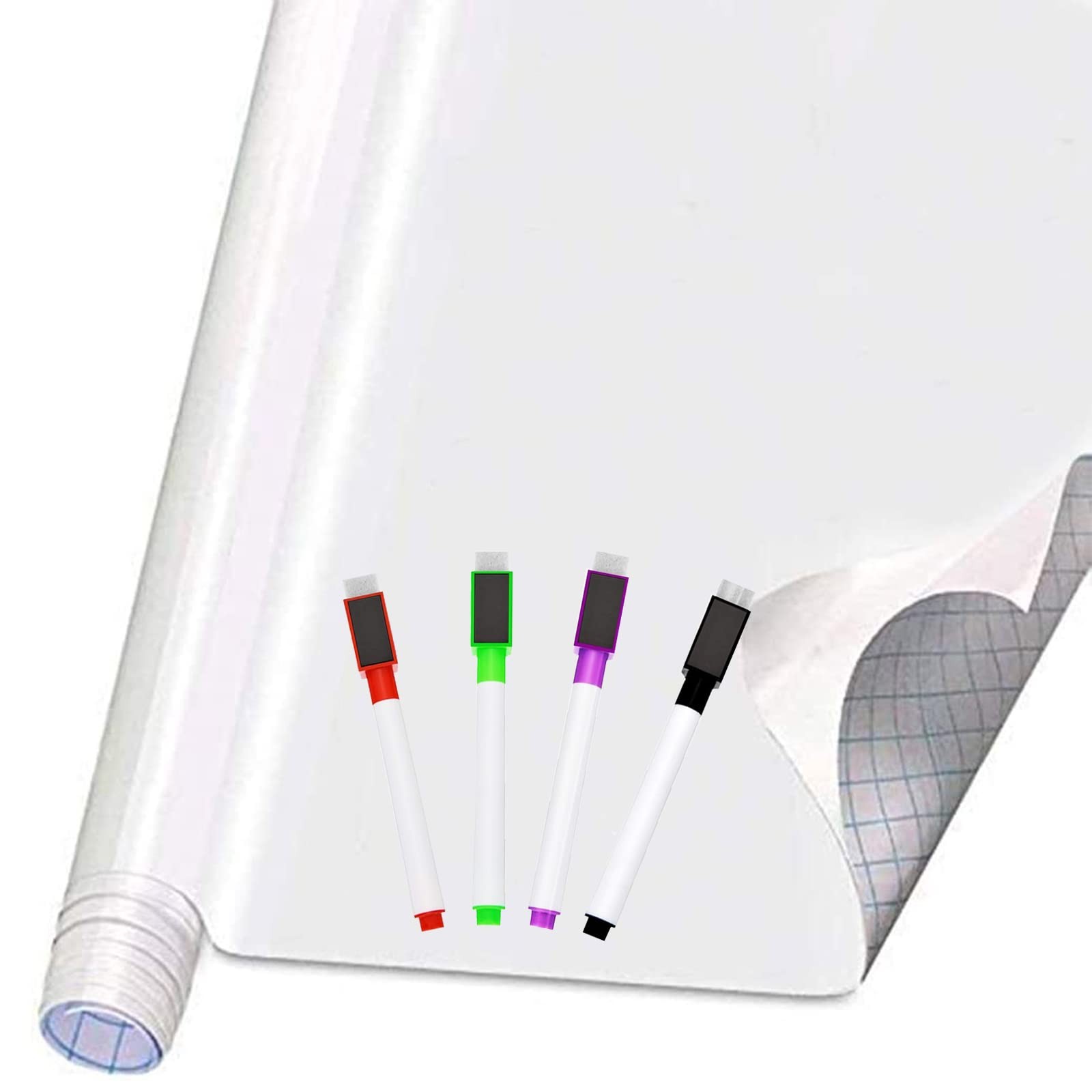 Self Adhesive White Board Paper - Dry Erase Wall Stickers Roll 17.7" x 78.7" ... gallery