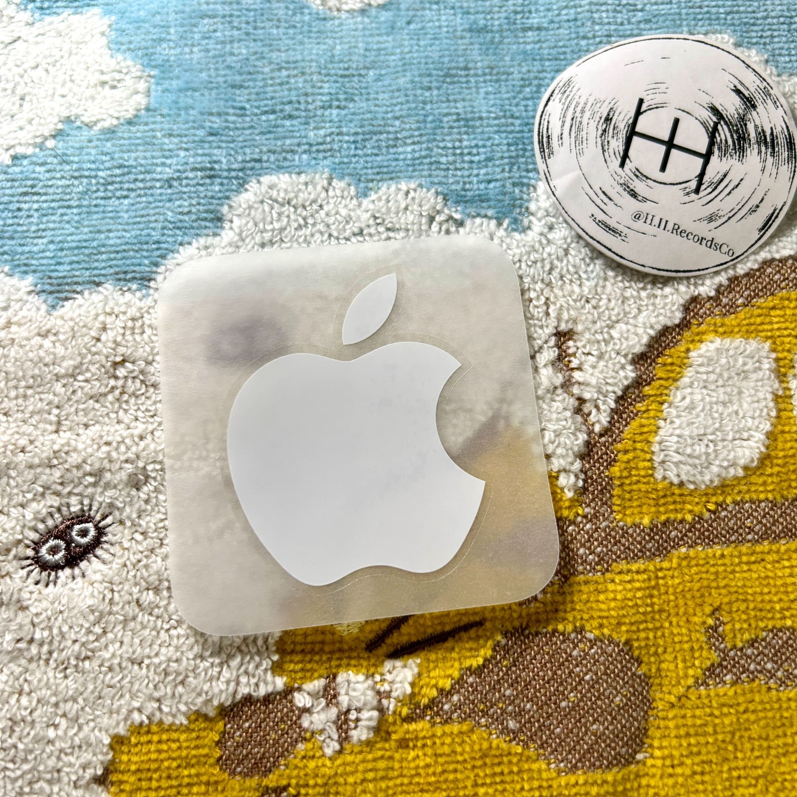 Apple Official Logo Sticker Laptop Decal 2" White OEM Original gallery