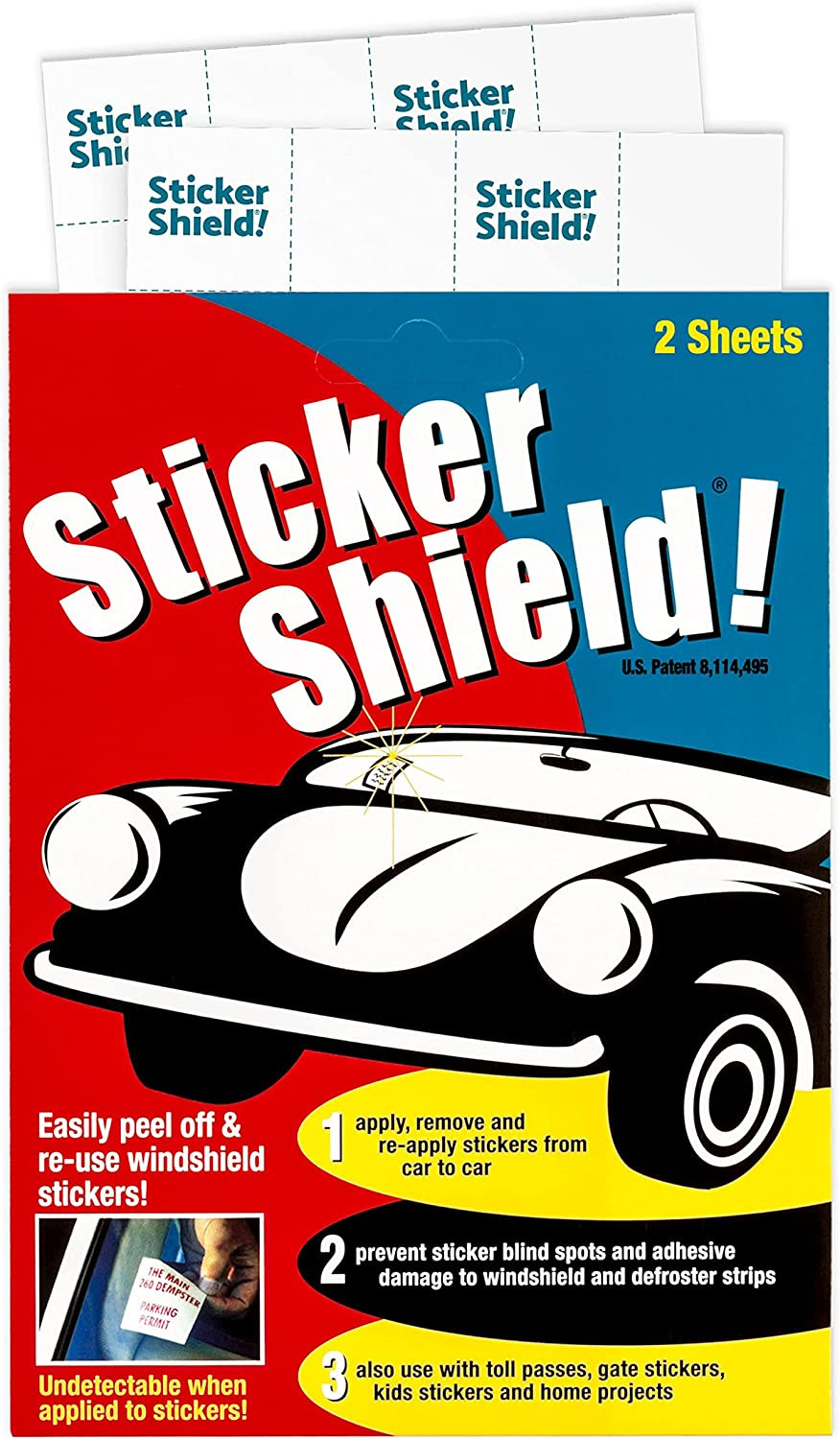 Windshield Sticker Applicator for Easy Application, Removal and Re-Application f gallery