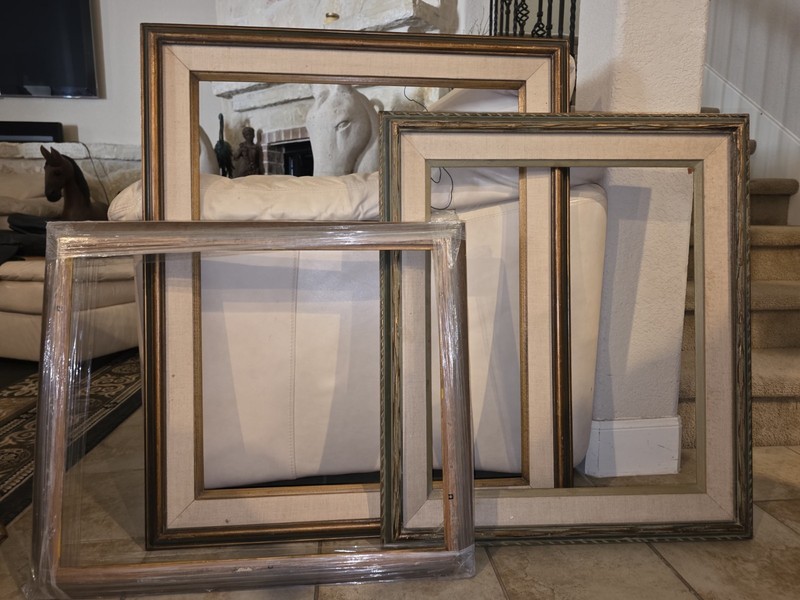 Assorted Rectangle Photo Frames, Gold Brown Black Green Silver $5-$25 each gallery