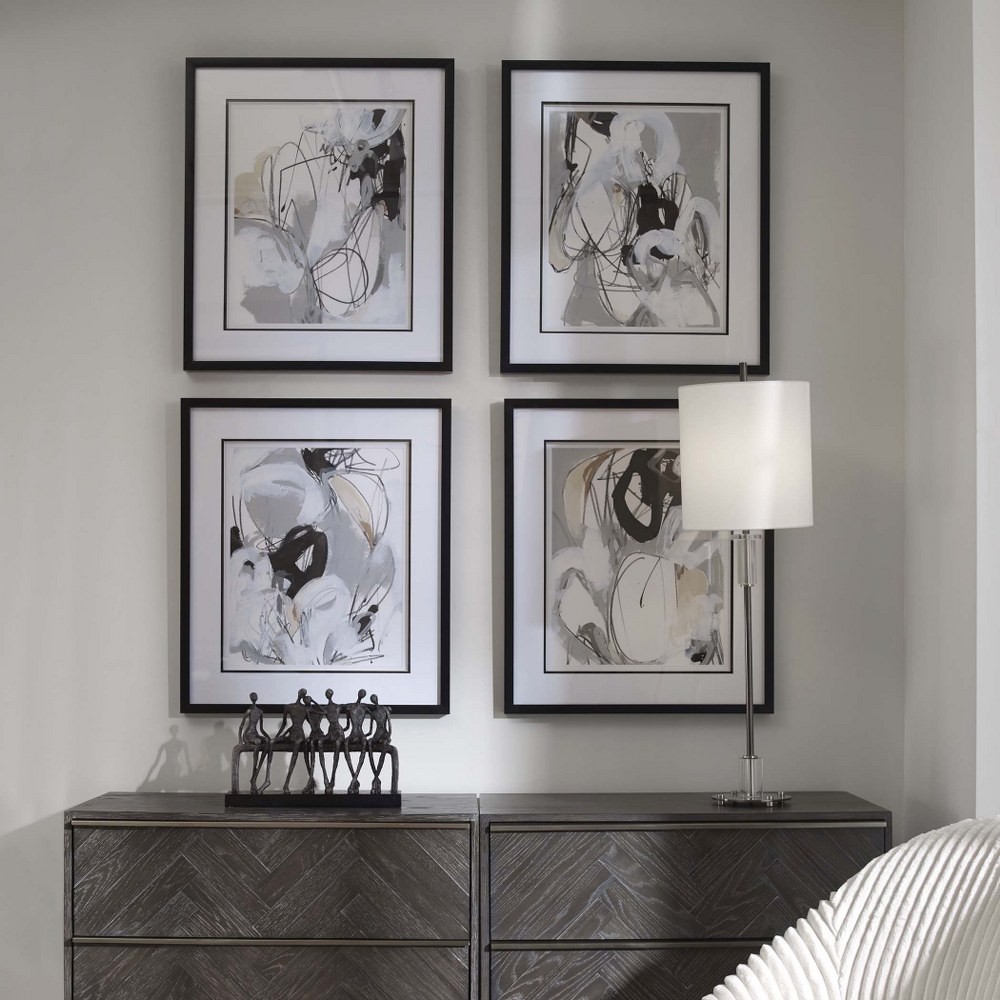 Tangled Threads - 28.38 Inch Framed Print (Set of 4) Uttermost 41419 gallery