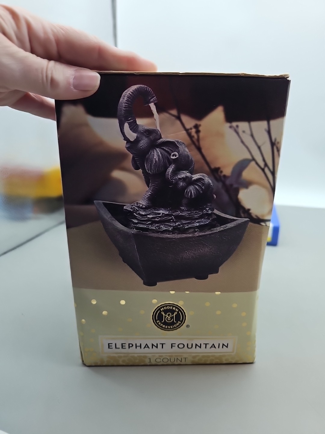 Modern Expressions Indoor Tabletop Elephant Fountain 6 Oz. Batteries Required gallery