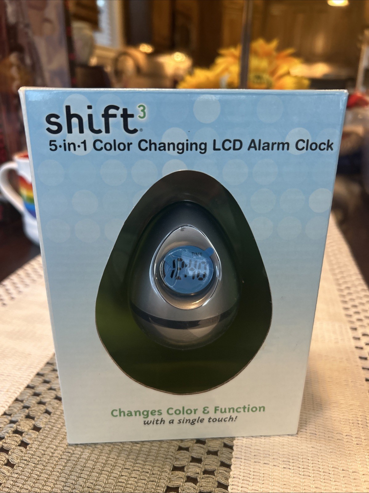 Shift 5 in 1 Color Changing LCD Clock Single Touch Clock Alarm Timer Date Temp. gallery